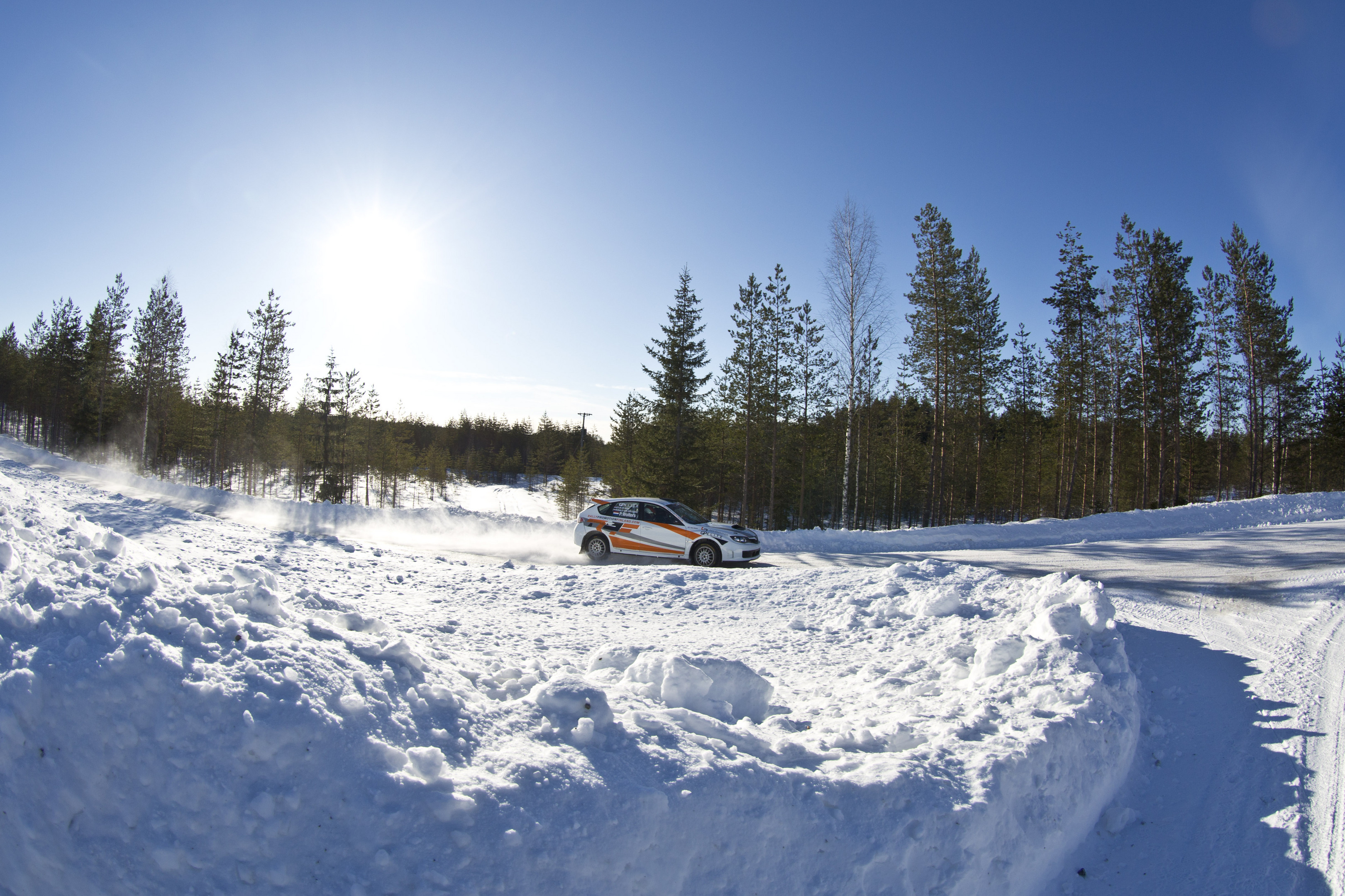Rallytraining in Finland